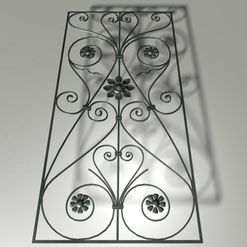 wrought iron door decoration preview image